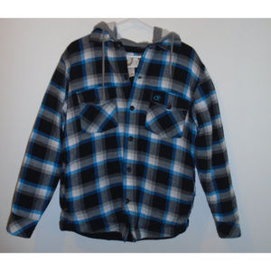 Ocean Pacific Men's Medium Blue Plaid Sweatshirt